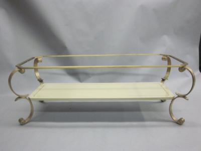 Maison Jansen French Modern Neoclassical Lacquer Glass 2 Tier Cocktail Table Maison Jansen