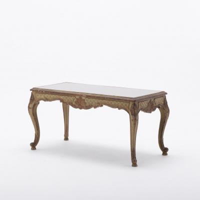 Maison Jansen French R gence Style Painted And Parcel Gilt Cocktail Table