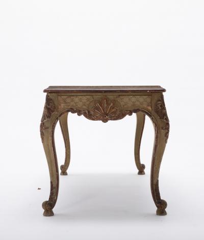 Maison Jansen French R gence Style Painted And Parcel Gilt Cocktail Table