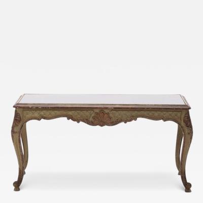 Maison Jansen French R gence Style Painted And Parcel Gilt Cocktail Table