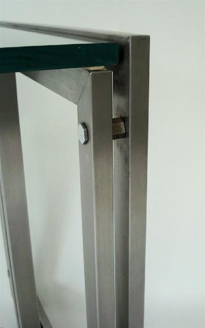 Maison Jansen French Steel Desk by Paul Le Geard for Maison Jansen Edition DOM