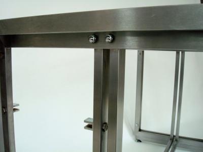 Maison Jansen French Steel Desk by Paul Le Geard for Maison Jansen Edition DOM