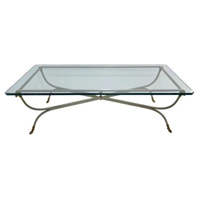 Maison Jansen French Vintage Maison Jansen Coffee Cocktail Table With Ram Head Decor