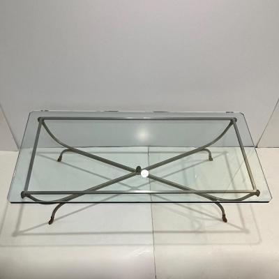 Maison Jansen French Vintage Maison Jansen Coffee Cocktail Table With Ram Head Decor