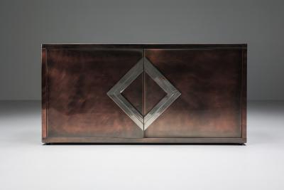 Maison Jansen Hollywood Regency Bronze Credenza in the Style of Maison Jansen 1970