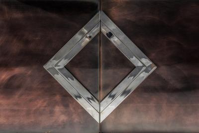 Maison Jansen Hollywood Regency Bronze Credenza in the Style of Maison Jansen 1970