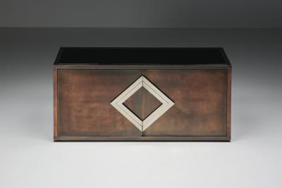 Maison Jansen Hollywood Regency Bronze Credenza in the Style of Maison Jansen 1970