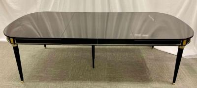 Maison Jansen Hollywood Regency Dining Table Maison Jansen Louis XVI Style Ebony Bronze Mt