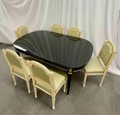 Maison Jansen Hollywood Regency Dining Table Maison Jansen Louis XVI Style Ebony Bronze Mt