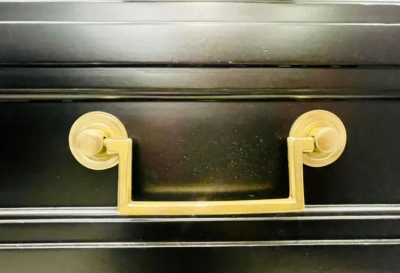 Maison Jansen Hollywood Regency Jansen Style Ebony Desk Writing Table Louis XVI Bronze