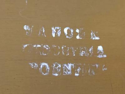 Maison Jansen Hollywood Regency Jansen glomis Wall or Console Mirror Stamped on Reverse