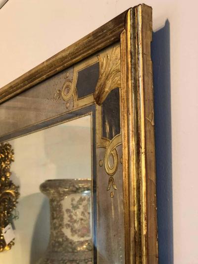 Maison Jansen Hollywood Regency Jansen glomis Wall or Console Mirror Stamped on Reverse