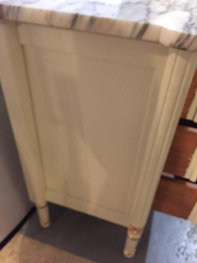 Maison Jansen Hollywood Regency Louis XVI Style Commode Nightstand Jansen Attributed