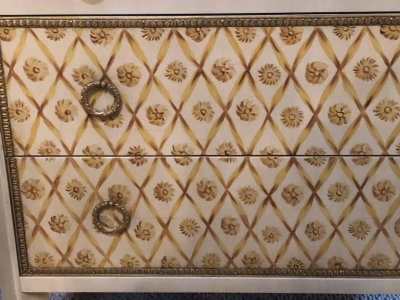 Maison Jansen Hollywood Regency Maison Jansen Style Bronze Mounted Commodes Chests Nightstands