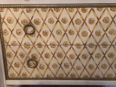 Maison Jansen Hollywood Regency Maison Jansen Style Bronze Mounted Commodes Chests Nightstands