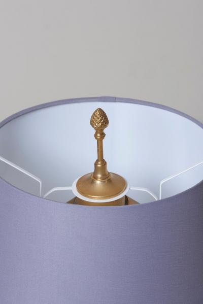 Maison Jansen Huge Maison Charles Pinapple Table Lamp in Brass and Chrome