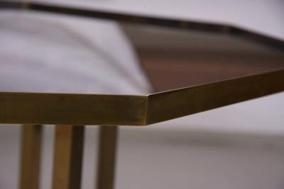 Maison Jansen Huge Maison Jansen Octagonal Coffee Table in Massive Brass
