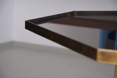 Maison Jansen Huge Maison Jansen Octagonal Coffee Table in Massive Brass