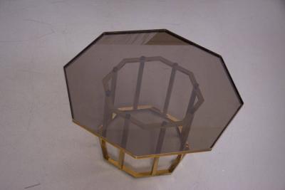 Maison Jansen Huge Maison Jansen Octagonal Coffee Table in Massive Brass