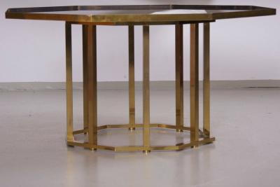 Maison Jansen Huge Maison Jansen Octagonal Coffee Table in Massive Brass