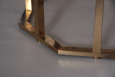 Maison Jansen Huge Maison Jansen Octagonal Coffee Table in Massive Brass