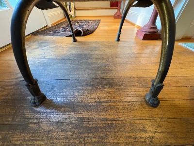 Maison Jansen Italian Brass Curule Bench With Lions Heads