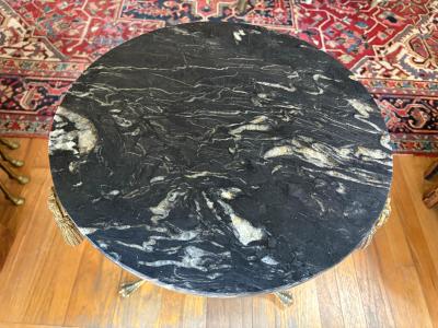 Maison Jansen Italian Bronze And Marble Table