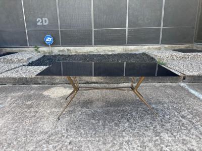 Maison Jansen Italian Modern Bronze Cocktail Table