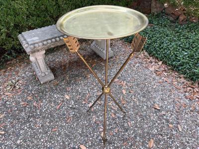 Maison Jansen Italian Neoclassical Style Brass Arrow And Quiver Table