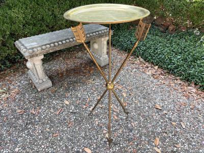 Maison Jansen Italian Neoclassical Style Brass Arrow And Quiver Table