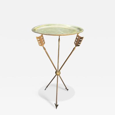 Maison Jansen Italian Neoclassical Style Brass Arrow And Quiver Table