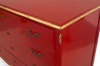 Maison Jansen Jansen French 1940s Louis XV Style Lacquered Chest