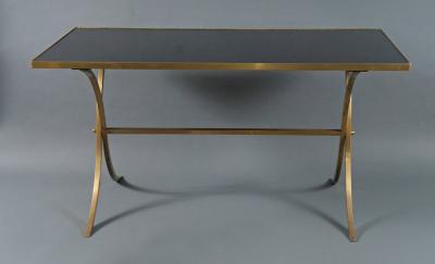 Maison Jansen Jansen Style French Brass and Glass Coffee Table