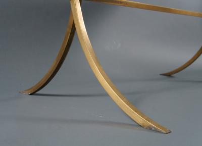 Maison Jansen Jansen Style French Brass and Glass Coffee Table