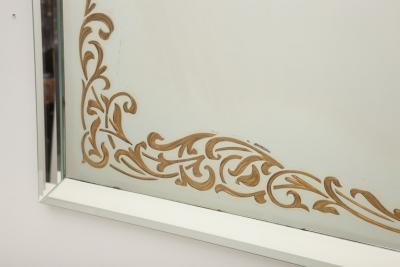 Maison Jansen Jansen Style French Eglomise Border Mirror