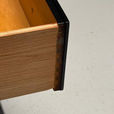 Maison Jansen Jansen Style Hollywood Regency Nightstands Ebony Finish Bronze 1940s