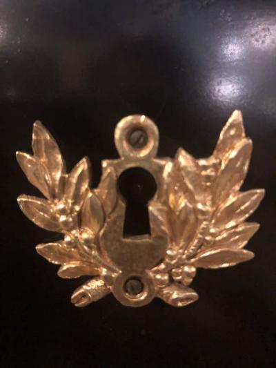 Maison Jansen Jansen Styled Ebonized Bronze Mounted Writing Office Desk Louis XVI Fashioned