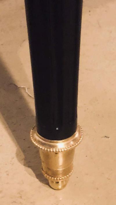 Maison Jansen Jansen Styled Ebonized Bronze Mounted Writing Office Desk Louis XVI Fashioned