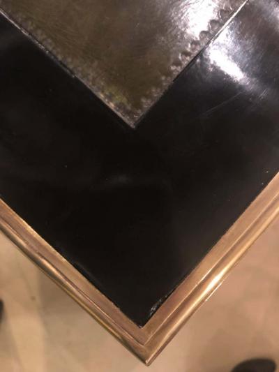 Maison Jansen Jansen Styled Ebonized Bronze Mounted Writing Office Desk Louis XVI Fashioned