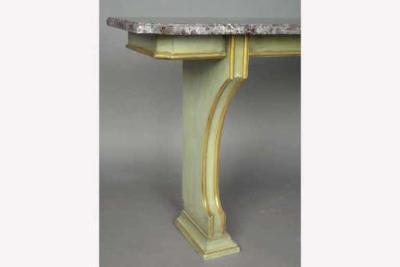 Maison Jansen Large French 1940s Polychrome and Marble Console by Maison Jansen