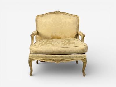 Maison Jansen Louis XVI Armchairs Giltwood Fabric France 20th c 