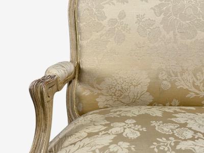 Maison Jansen Louis XVI Armchairs Giltwood Fabric France 20th c 