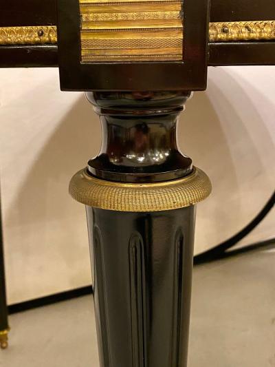 Maison Jansen Louis XVI Jansen Style Center or Dining Table Black Lacquer Steinway Finish