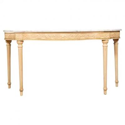Maison Jansen Louis XVI Style White Painted Console Table From The Waldorf