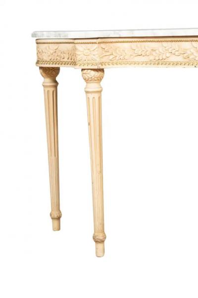 Maison Jansen Louis XVI Style White Painted Console Table From The Waldorf