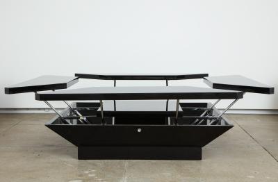 Maison Jansen MAISON JANSEN PETALES BLACK LACQUER COFFEE TABLE