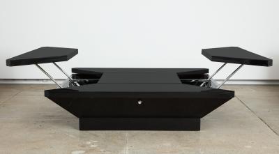 Maison Jansen MAISON JANSEN PETALES BLACK LACQUER COFFEE TABLE