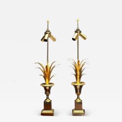 Maison Jansen Maison Charles Attr Hollywood Regency French Table Lamps France 1950s