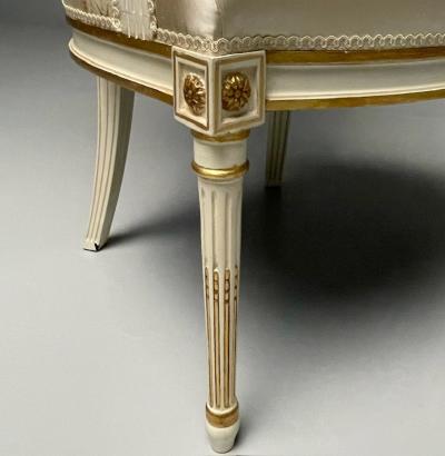 Maison Jansen Maison Jansen Attr Louis XVI Style Hollywood Regency Fauteuils Scalamandre