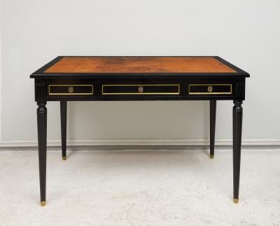 Maison Jansen Maison Jansen Attributed French Leather Top Bureau Plat Desk